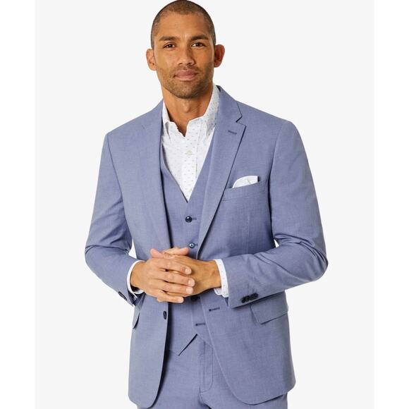 NWT Tommy Hilfiger Modern Fit Stretch Sport Coat – Blue, Men’s 38L - Picture 1 of 8
